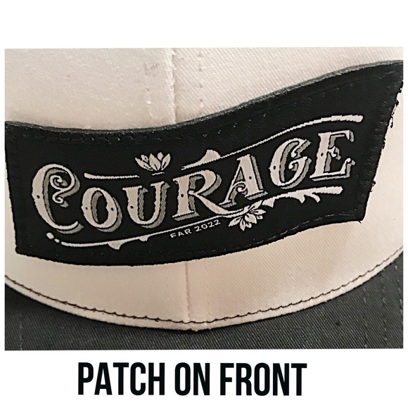NWT Richardson, COURAGE stitched patch, Unisex adjustable cap, - Picture 6 of 7
